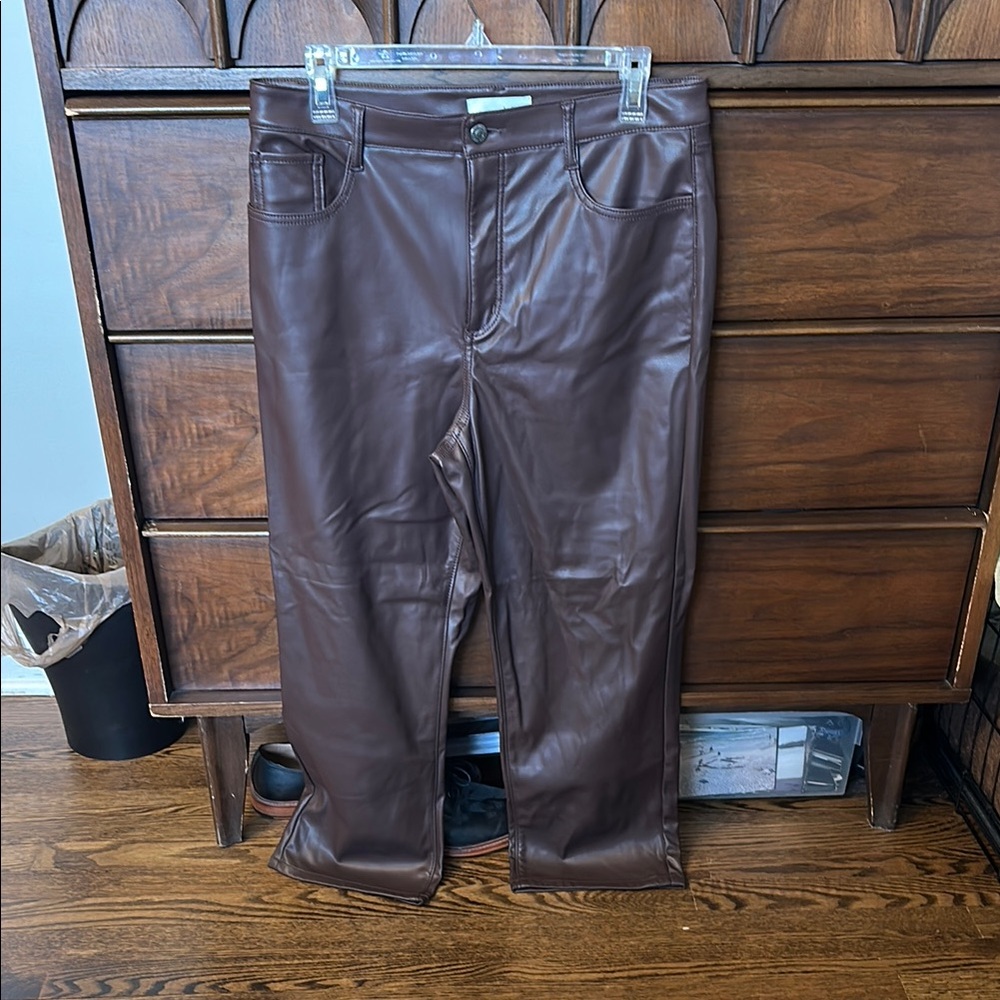 LOFT Brown Straight Leg Pants